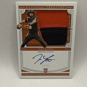 2020 Panini National Treasures Collegiate - Jake Luton RPA /25 #143 Jaguars NFL